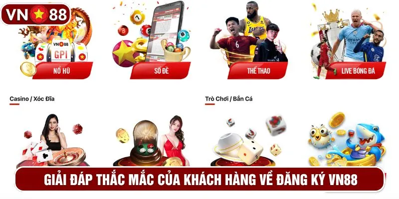 Giải đáp thắc mắc của khách hàng về đăng ký VN88