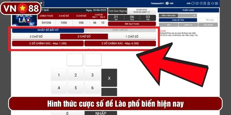 Hình thức cược số đề Lào phổ biến hiện nay
