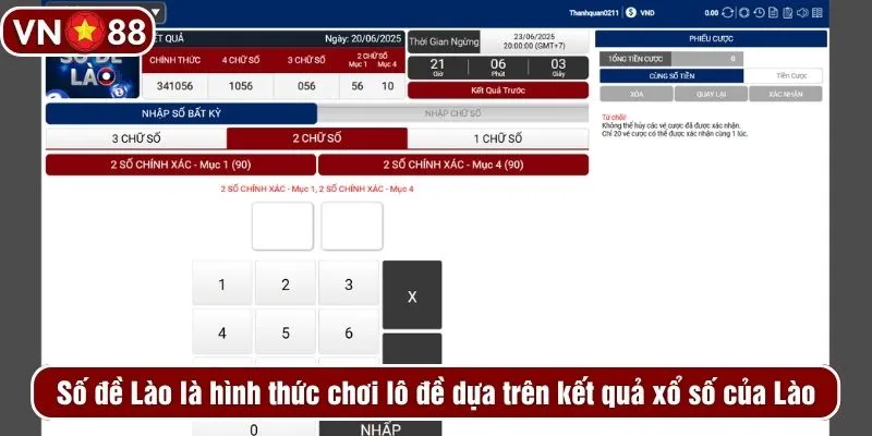 Số đề Lào là hình thức chơi lô đề dựa trên kết quả xổ số của Lào