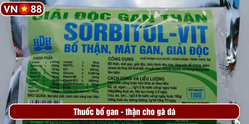 Thuốc bổ gan - thận cho gà đá